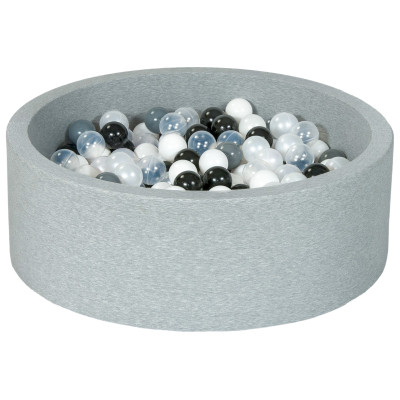 Bällebad mit 300 Bällen rund ⌀90 cm